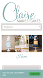 Mobile Screenshot of clairemakescakes.co.uk