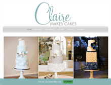 Tablet Screenshot of clairemakescakes.co.uk